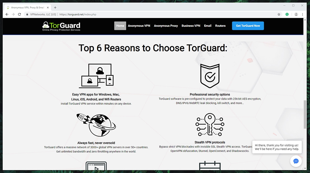 TorGuard Review - ویژگی های برجسته