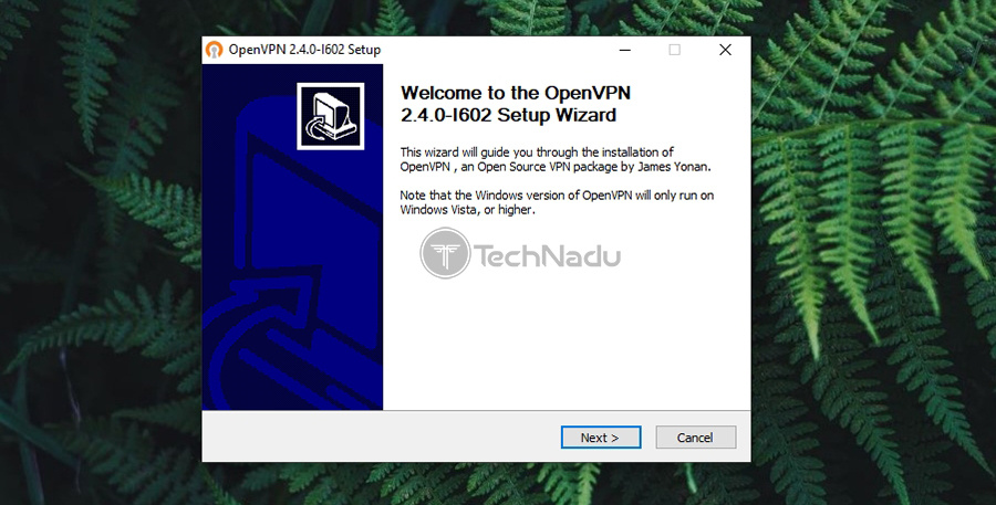  جادوگر نصب OpenVPN GUI 