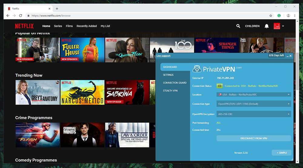  PrivateVPN Review - Netflix 