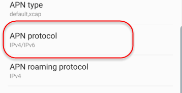  گزینه پروتکل APN در android 