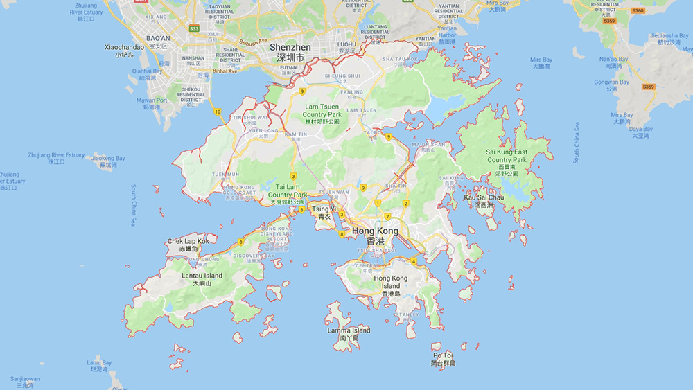 نقشه هنگ کنگ