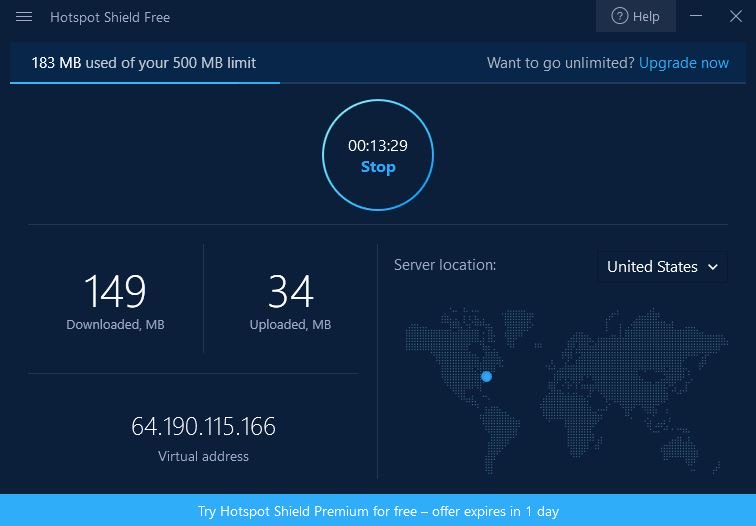 Hotspot Shield نسخه رایگان