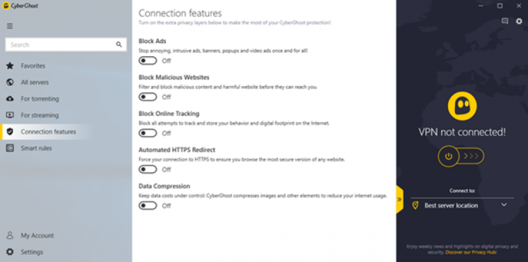  برنامه windows CyberGhost 