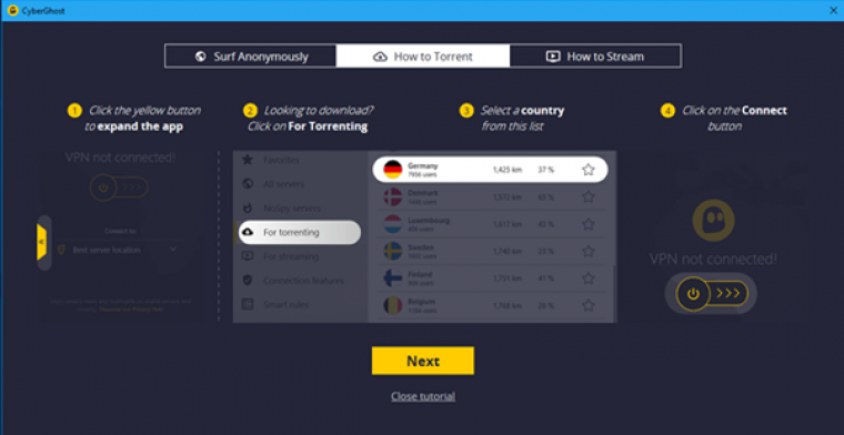  CyberGhost Windows Client 