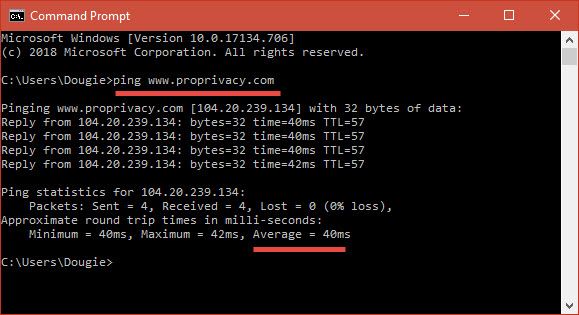  ابزار سریع فرمان پینگ 