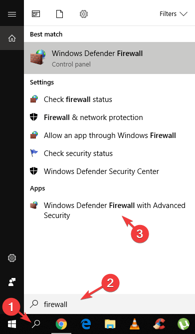 windows firewall search results windows firewall l2tp vpn مسدود شده