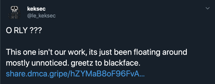  پاسخ توییتر Keksec 