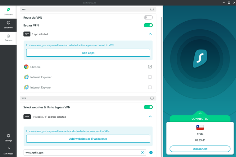 ویژگی تونل تقسیم