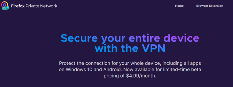 موزیلا VPN را برای Windows و Android منتشر می کند