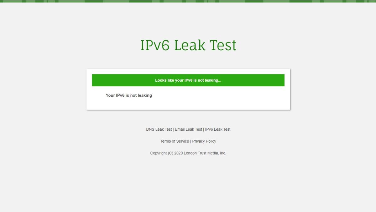  با استفاده از آزمون نشت IPv6 برای بررسی نشت VPN. 