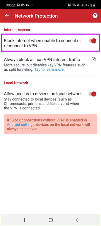  برنامه 5 VPN سریع و ایمن بالا برای Android 2 "width =" 400 "height =" 888 "data-size =" auto "size =" (min-width: 976px) 700px، (min-width: 448px) 75vw، 90vw "srcset =" https://cdn.guidingtech.com/ imager / units / 2020/06/957415 / Top-5-Fast-and-Secure-VPN-Apps-for-Android-2_4d470f76dc99e18ad75087b1b8410ea9.png؟ 1591169022 400w، https://cdn.guidingtech.com/imager/assets/2020 /06/957415/Top-5-Fast-and-Secure-VPN-Apps-for-Android-2_7c4a12eb7455b3a1ce1ef1cadcf29289.png؟1591169024 340w 