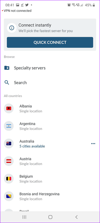  5 برنامه سریع و سریع VPN برای اندروید 8 " = "400" height = "888" data-size = "auto" size = "(min-width: 976px) 700px، (min-width: 448px) 75vw، 90vw" srcset = "https: //cdn.guidingtech. com / imager / units / 2020/06/957421 / Top-5-Fast-and-Secure-VPN-Apps-for-Android-8_4d470f76dc99e18ad75087b1b8410ea9.png؟ 1591169012 400w، https://cdn.guidingtech.com/ima ger / units / 2020/06/957421 / Top-5-Fast-and-Secure-VPN-Apps-for-Android-8_7c4a12eb7455b3a1ce1ef1cadcf29289.png؟ 1591169013 340w 